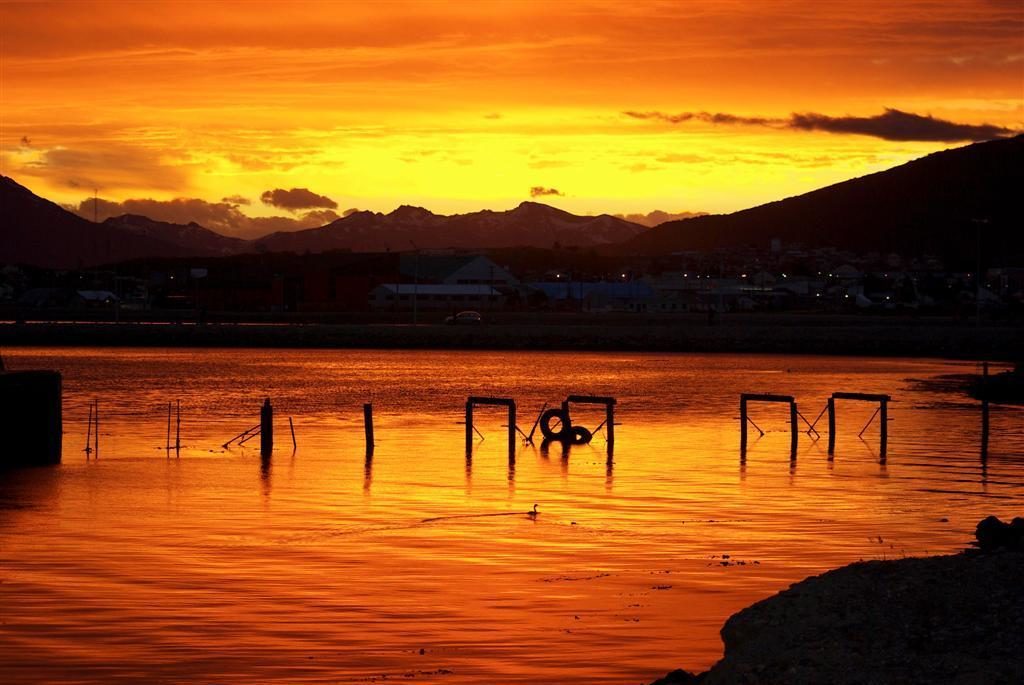 atardecer de invierno en Ushuaia