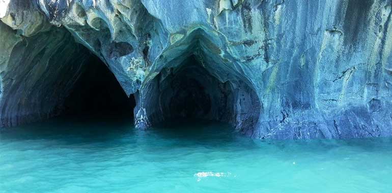 capilla de mármol en lago General Carrera