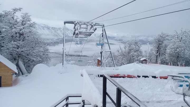 Medio de elevación en el Cerro Perito Moreno