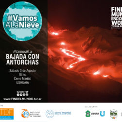 Flyer Bajada de Antorchas en el Glaciar Martial