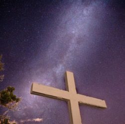 Foto nocturna en el Cerro Amigo