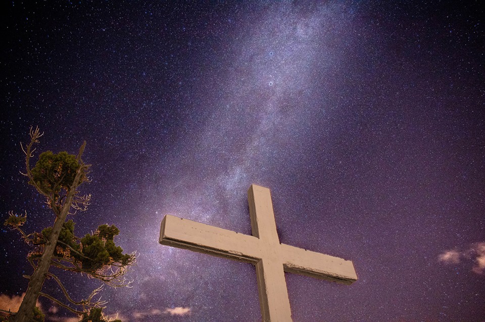 Foto nocturna en el Cerro Amigo