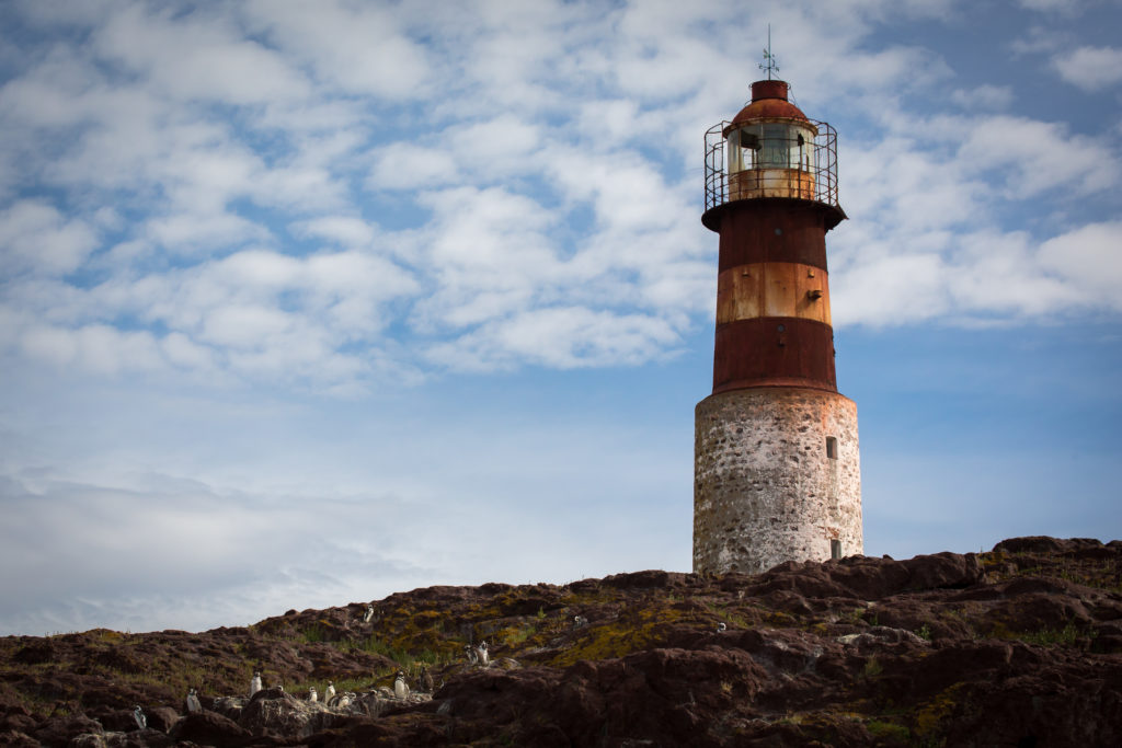 El faro de Isla Pingüino