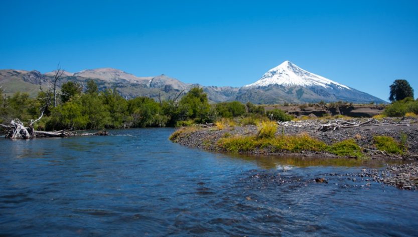 Volcán Lanín en Junín de los Andes