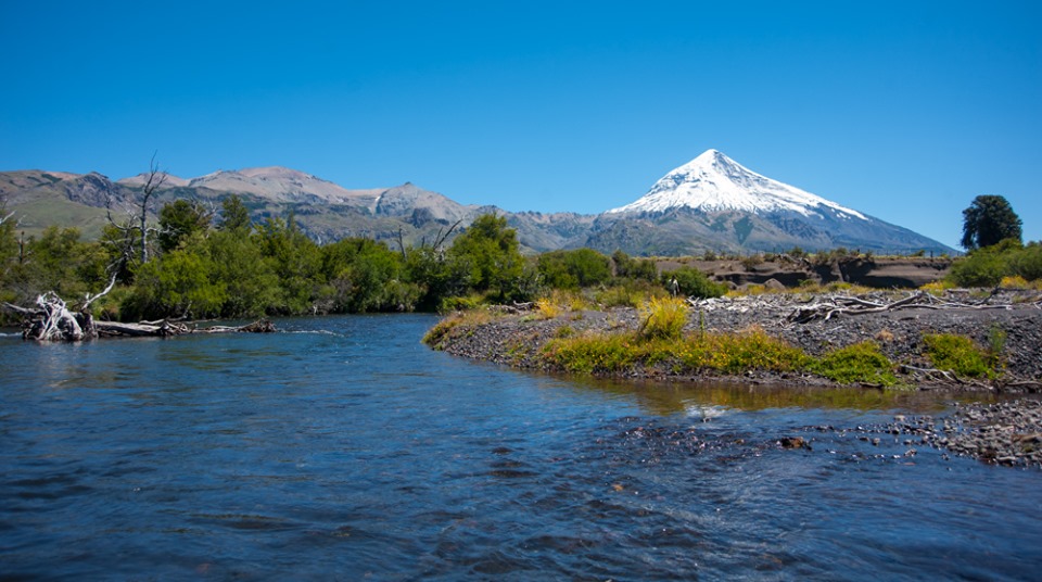 Volcán Lanín en Junín de los Andes