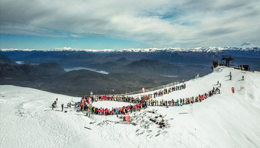 Campaña en Cerro Chapelco por el cáncer de mama