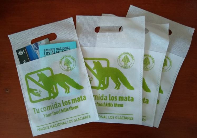 Bolsas para auto de la campaña.