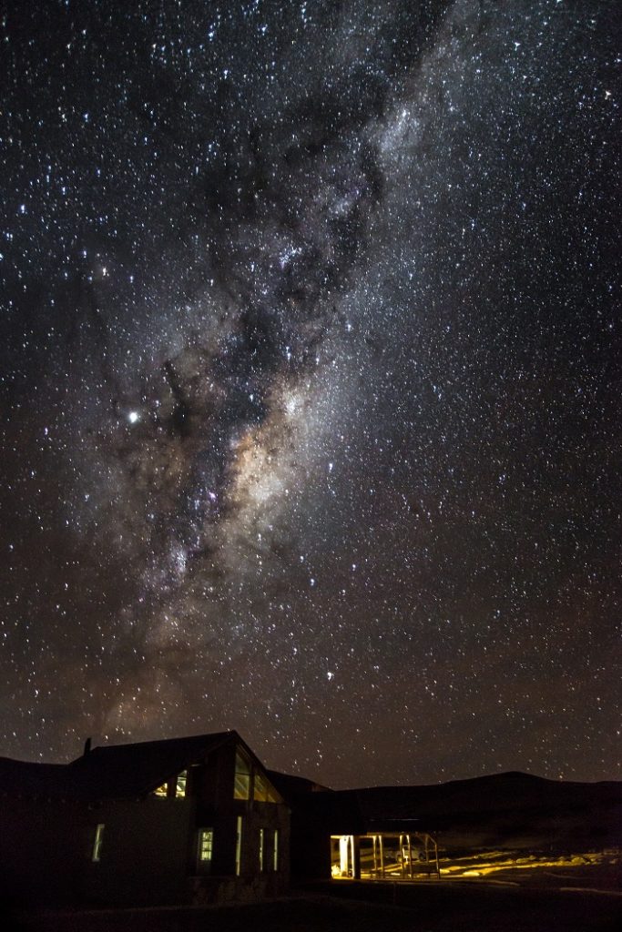 Noche de estrellas en el portal Cañadón Pinturas