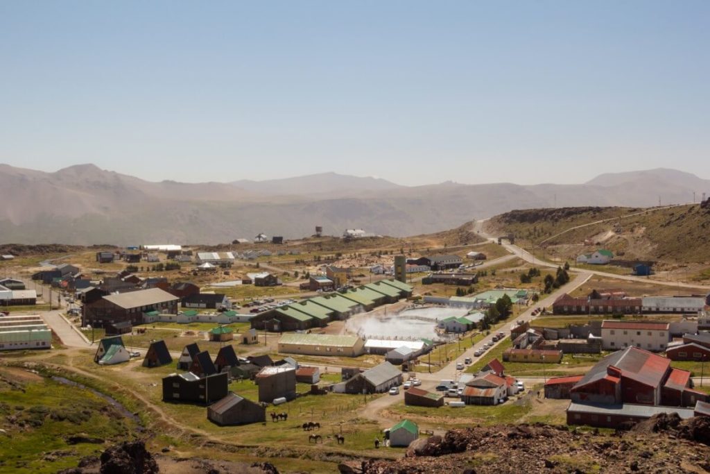 Termas de Copahue en la Patagonia