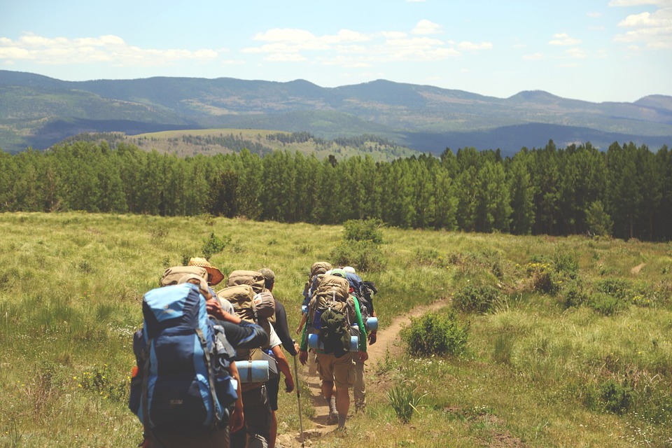 Grupo de personas realizando trekking