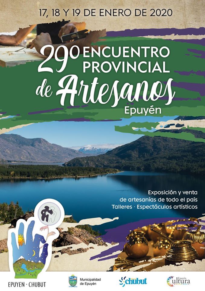 Encuentro provincial de artesanos en Epuyén, Fiestas comarcales 2020.