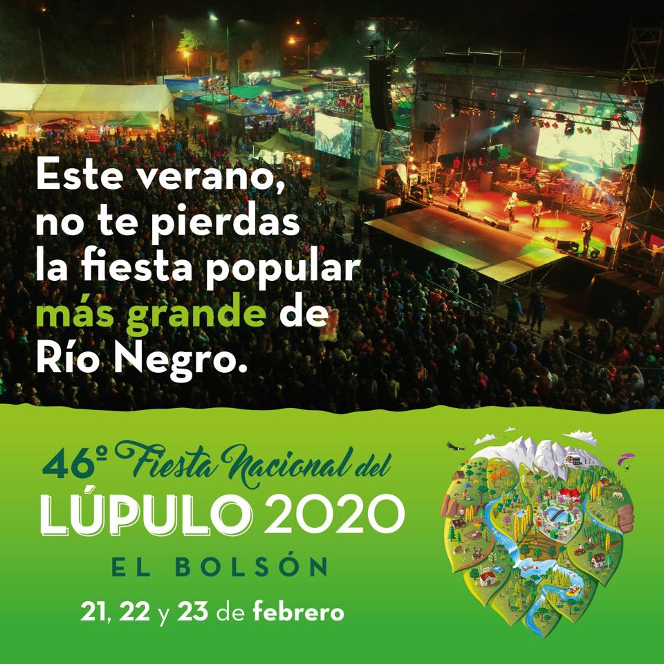 Fiesta nacional del lúpulo en El Bolsón, Fiestas comarcales 2020.