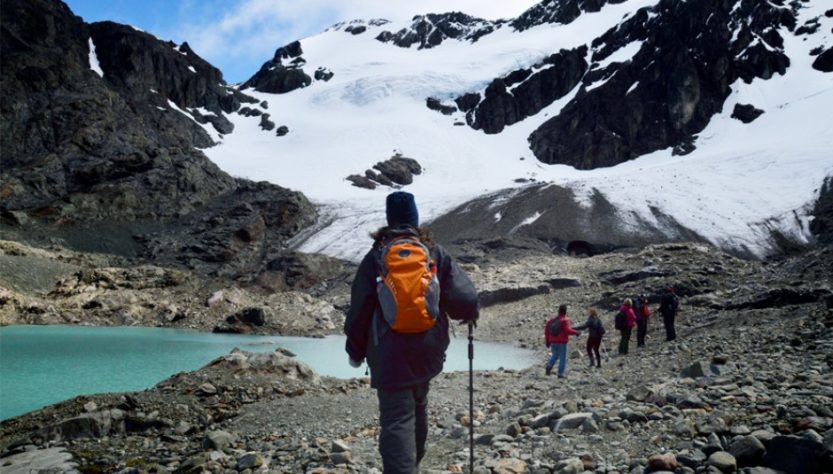 Glaciar Vinciguerra trekking en Ushuaia