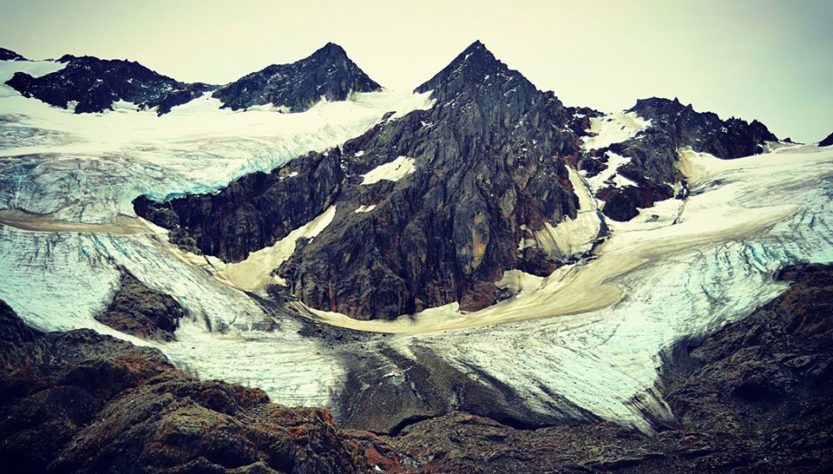 Vista panorámica del Glaciar Vinciguerra