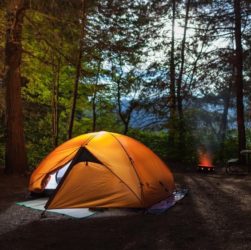 Campamento en El Bolsón.