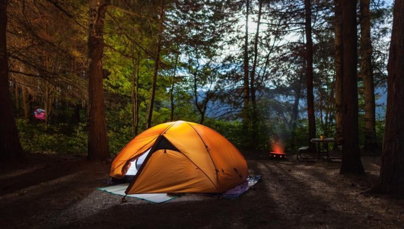 Campamento en El Bolsón.