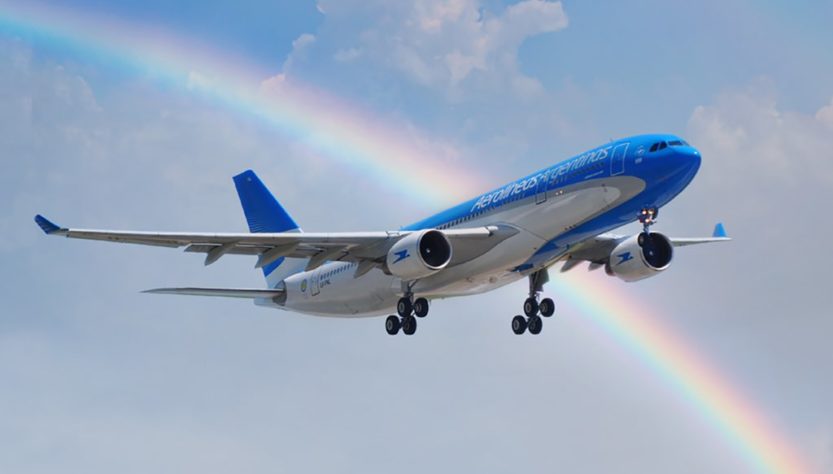 Avión de Aerolíneas Argentina