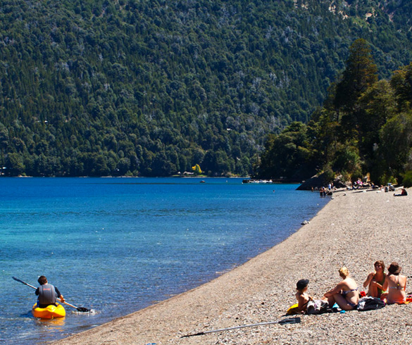 Lago Gutierrez, de los lagos más populares de Bariloche.