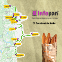 Mapa en la bolsa de Infopan