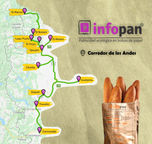 Mapa en la bolsa de Infopan