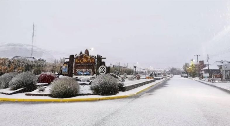 El Chaltén con nieve