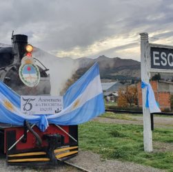 Trochita llegada a Esquel