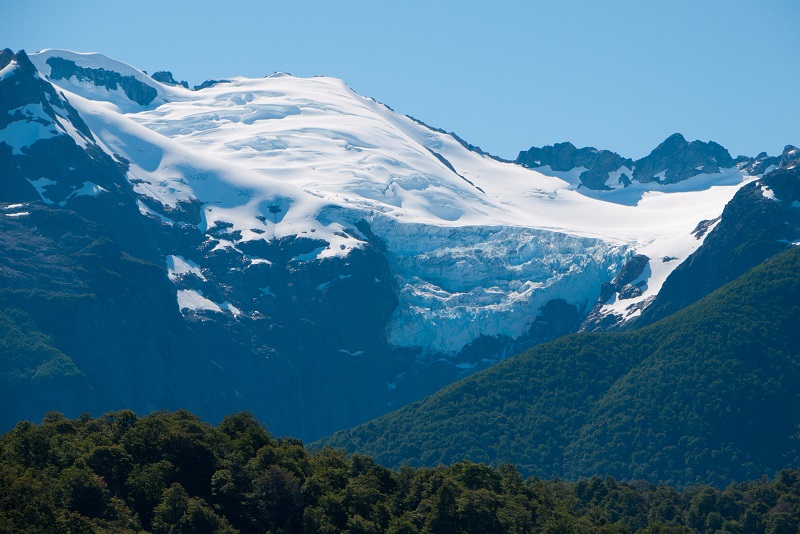 Panorámical del glaciar Torrecillas.