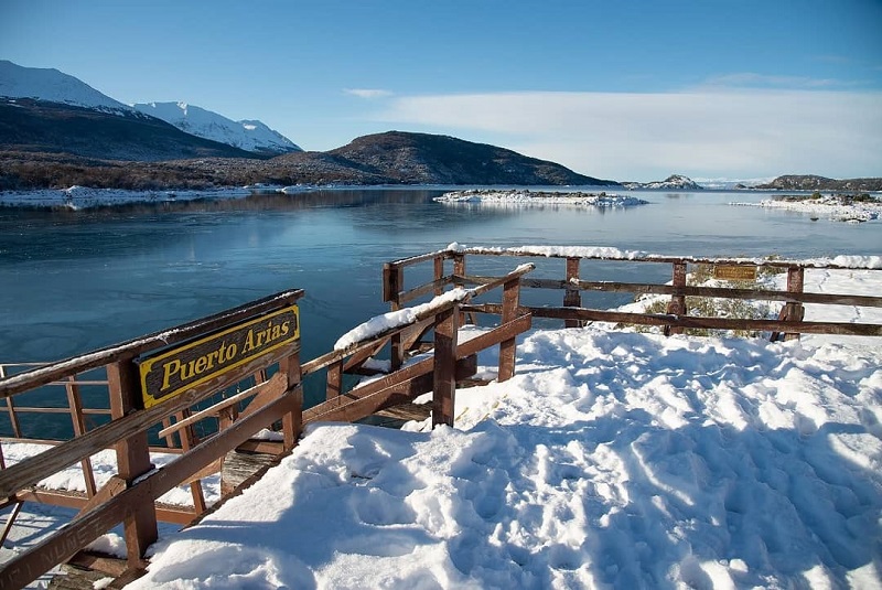 Parque Nacional Tierra del Fuego en invierno.