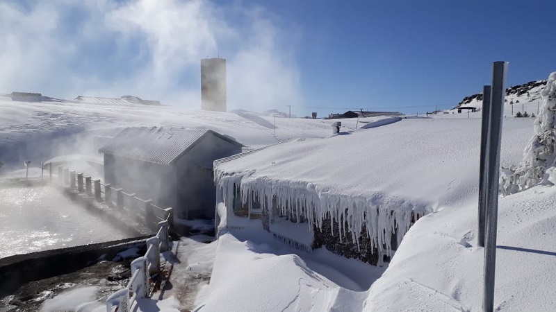 Nieve en Copahue