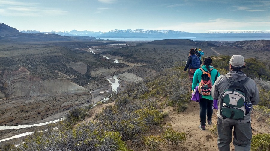 Senderismo en la montaña.