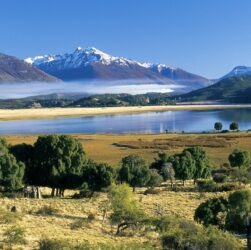 Laguna Terraplén en Esquel.