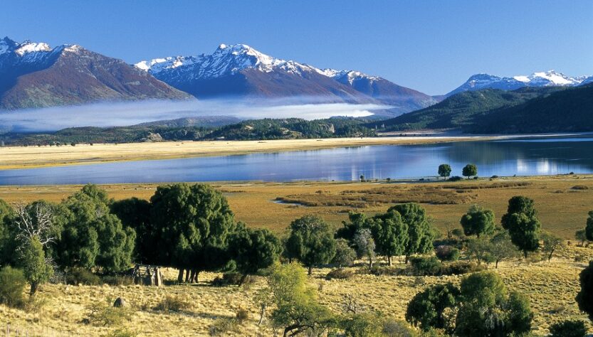 Laguna Terraplén en Esquel.