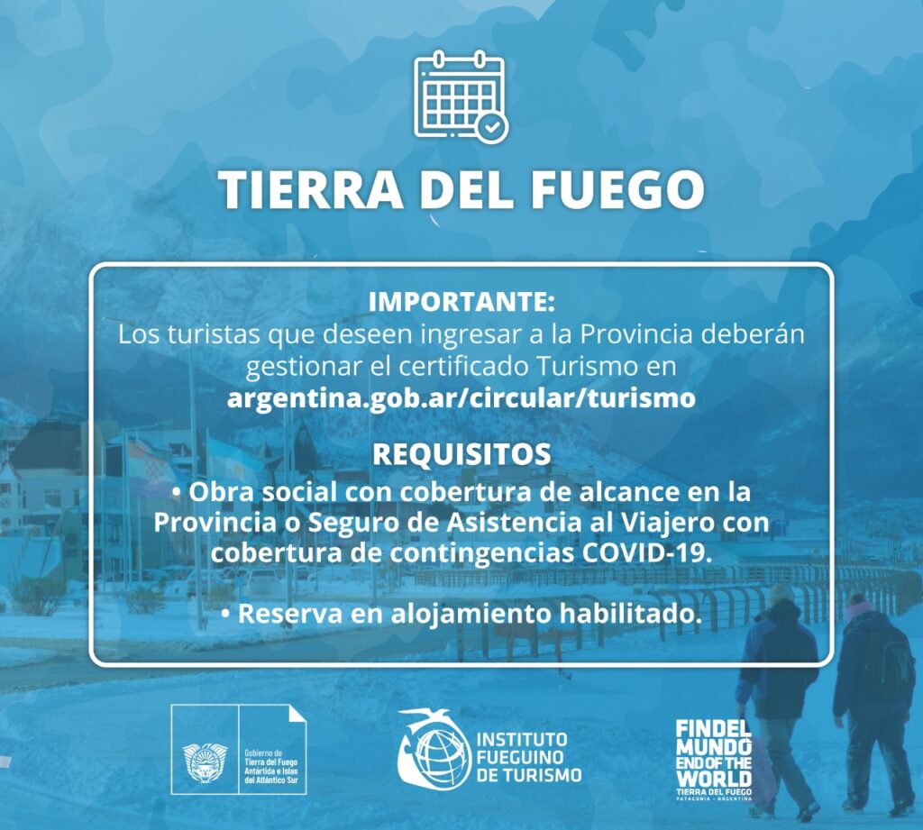 Requisitos para ingresar a Tierra del Fuego