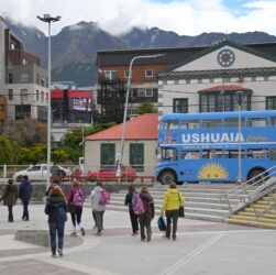 Turistas en Ushuaia, Tierra del Fuego