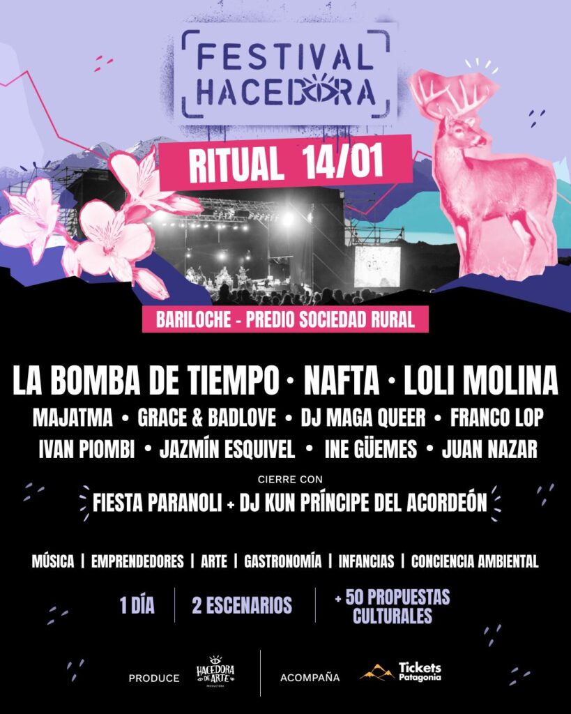 Festival Hacedora de arte: edición ritual en Bariloche