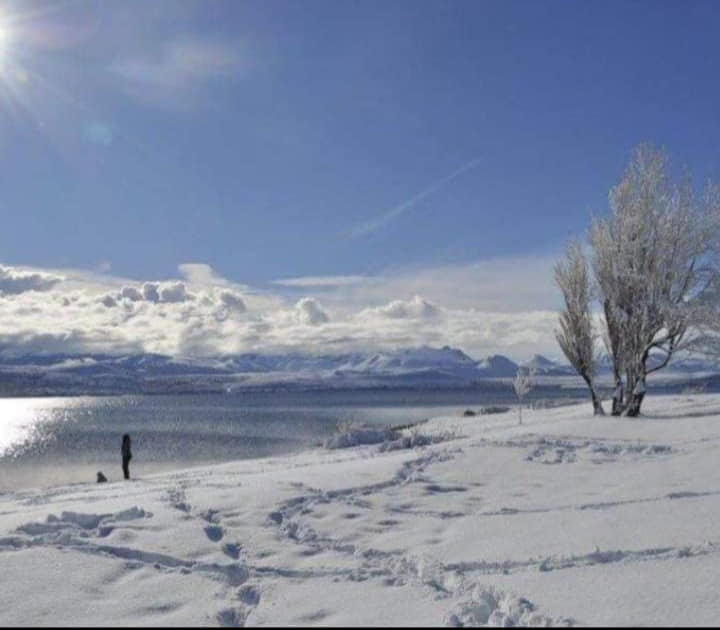 Dina Huapi en invierno